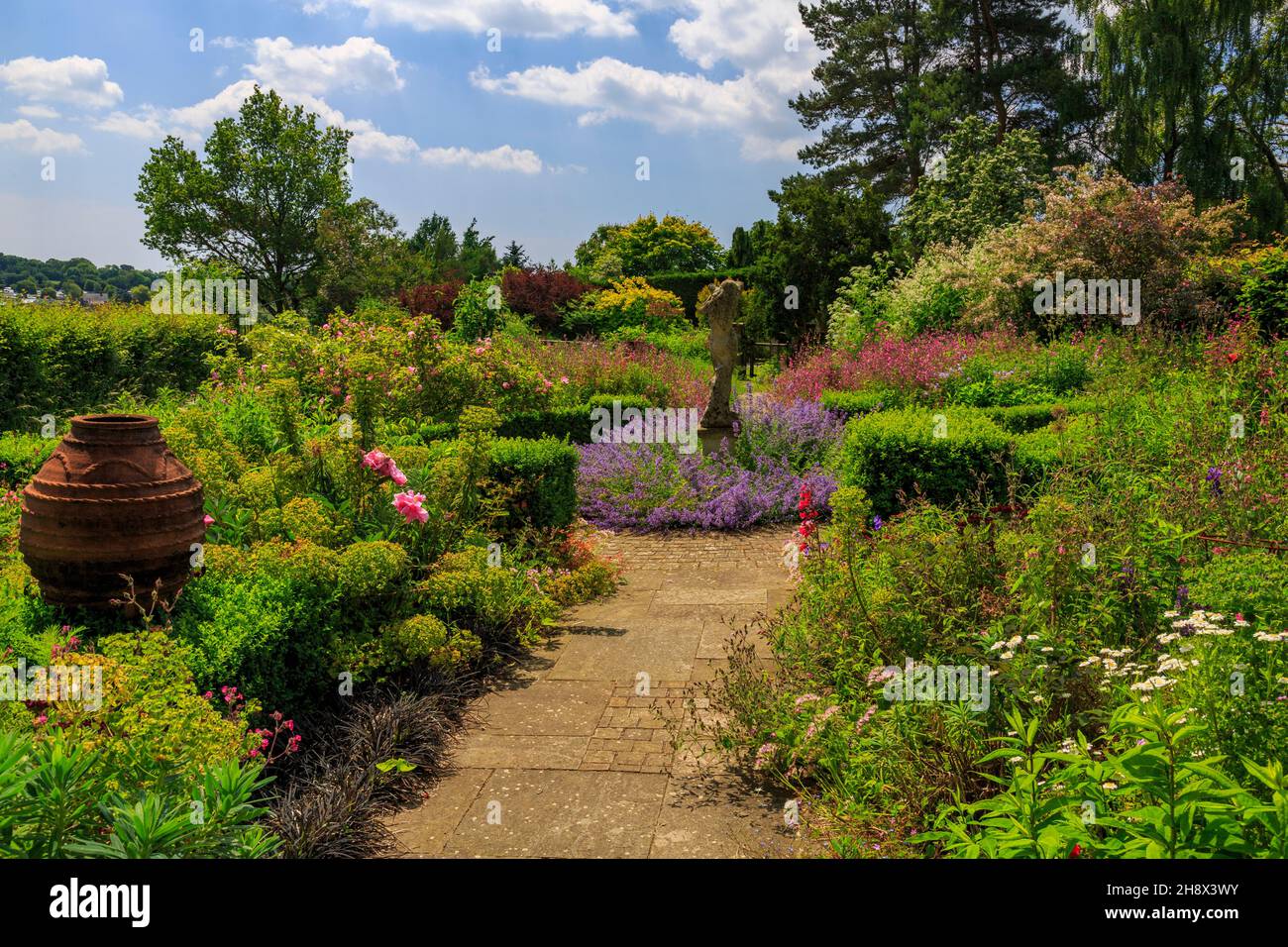 The Rose Garden at Burrow Farm Garden – created by Mary Benger since ...