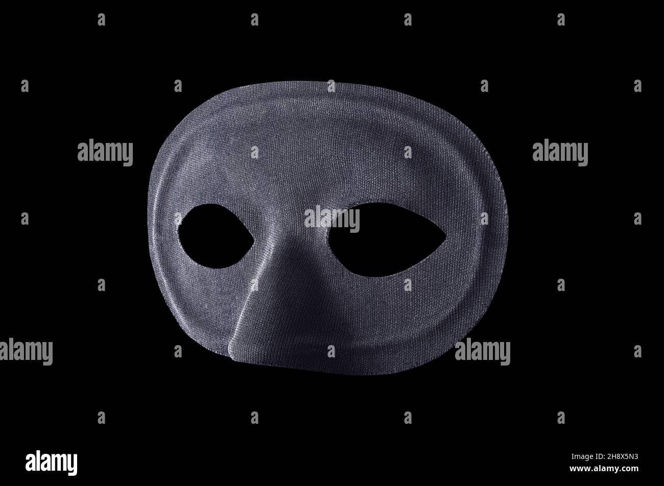 Black mask isolated on black background with clipping path Stock Photo ...