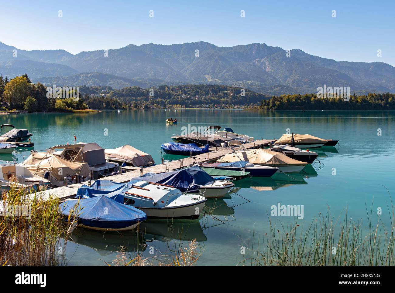 Lake Faak (Faaker See), Carinthia, Austria Stock Photo