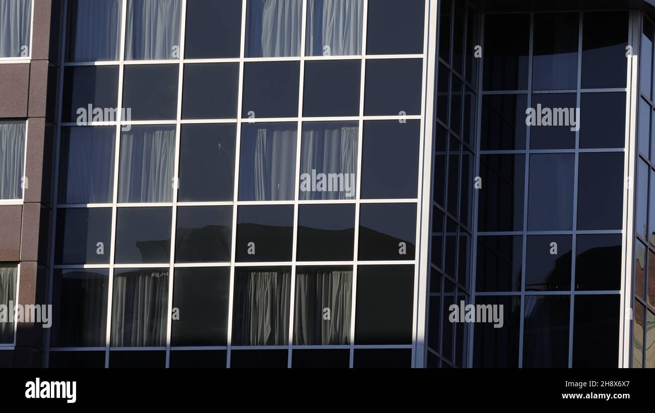 Architecture detail modern glass facade building Stock Photo - Alamy