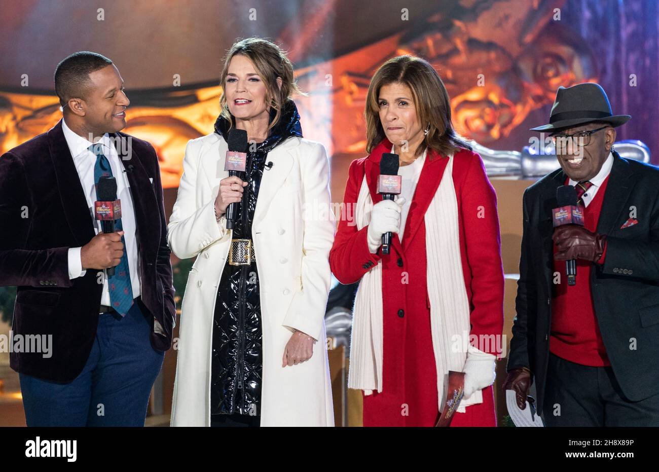 New York, NY December 1, 2021 Craig Melvin, Savannah Guthrie, Hoda