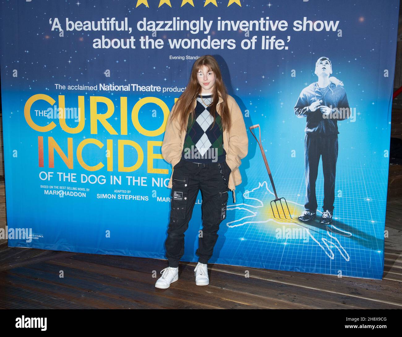 London, UK. 01st Dec, 2021. Amelia Gething attends the Opening Performance of The Curious Incident of the Dog in the Night-Time at Wembley Park Theatre in London. Credit: SOPA Images Limited/Alamy Live News Stock Photo