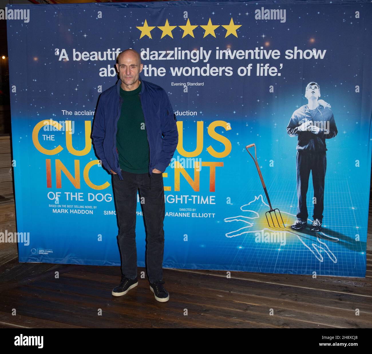 London, UK. 01st Dec, 2021. Mark Strong attends the Opening Performance of The Curious Incident of the Dog in the Night-Time at Wembley Park Theatre in London. (Photo by Gary Mitchell/SOPA Images/Sipa USA) Credit: Sipa USA/Alamy Live News Stock Photo