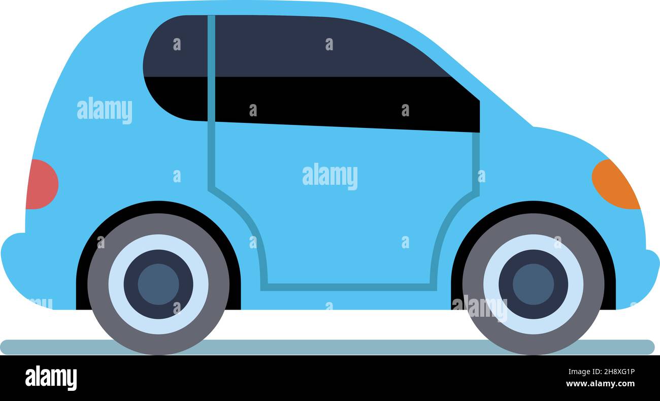 Blue car icon. Cute cartoon toy. City vehicle Stock Vector Image & Art
