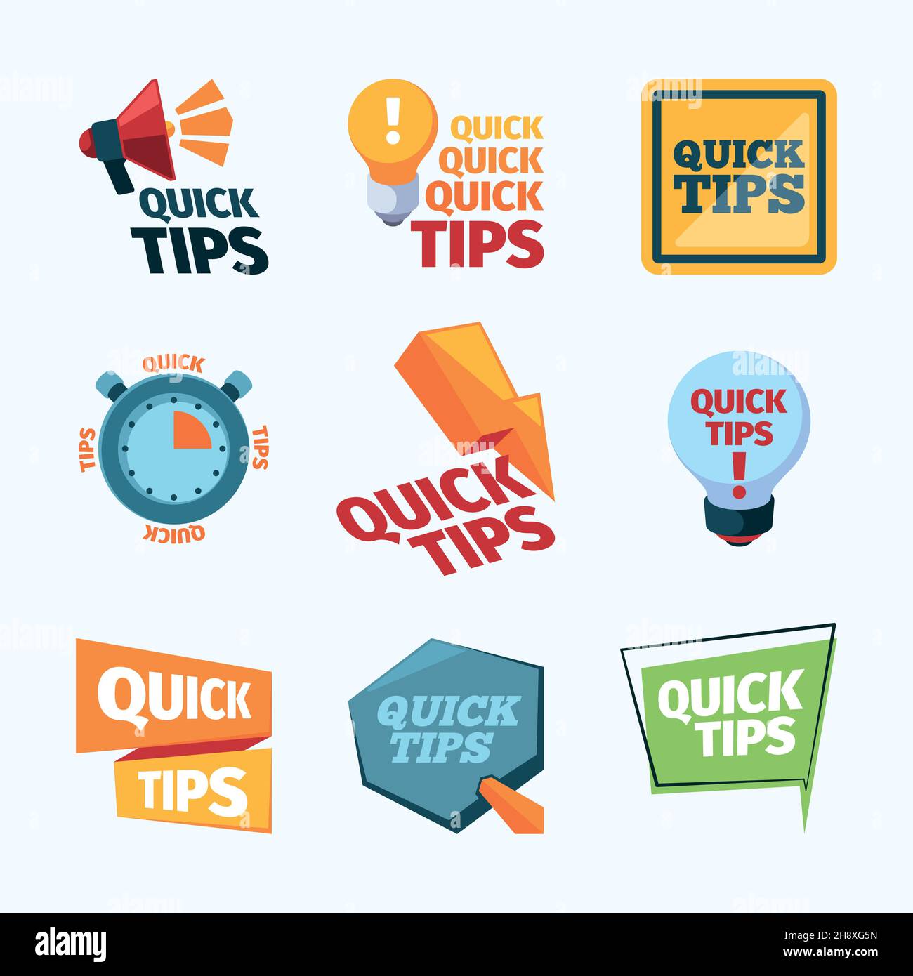 Hint message Stock Vector Images - Alamy