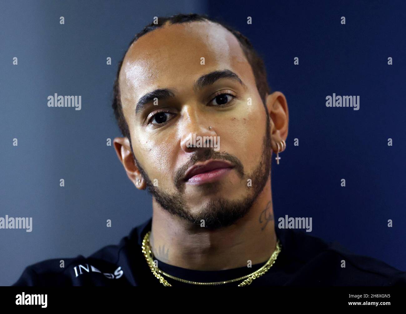 File photo dated 20-02-2020 of Mercedes' Lewis Hamilton, who is in the midst of the most exciting Formula One title battle in recent memory, but insists he is uncomfortable racing in Saudi Arabia, highlighting the country's 'pretty terrifying' LGBTQ+ laws. Issue date: Thursday December 2, 2021. Stock Photo
