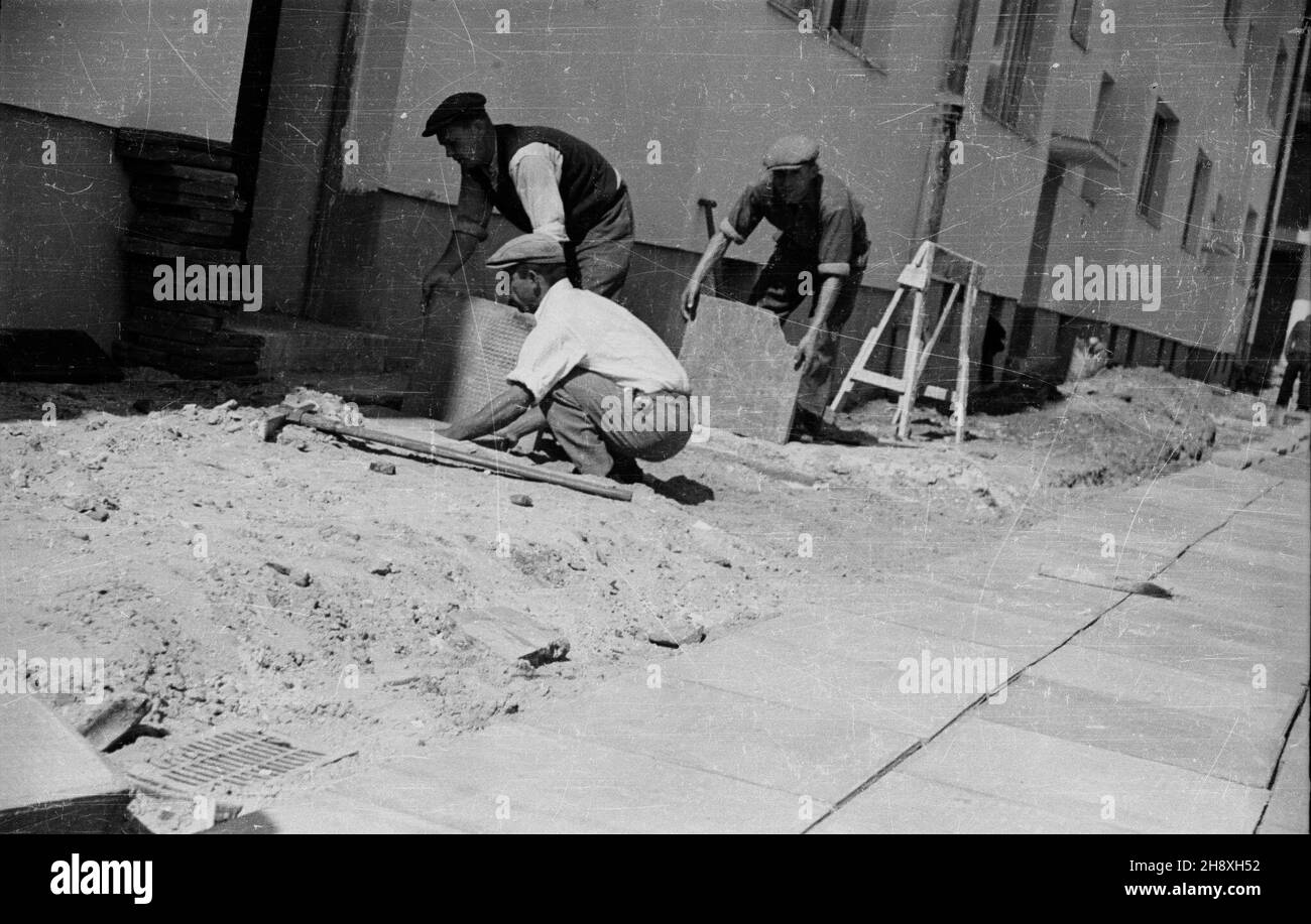 Warszawa 1946 W Dzielnicy oliborz Powstaje Nowe Osiedle Warszawskiej 