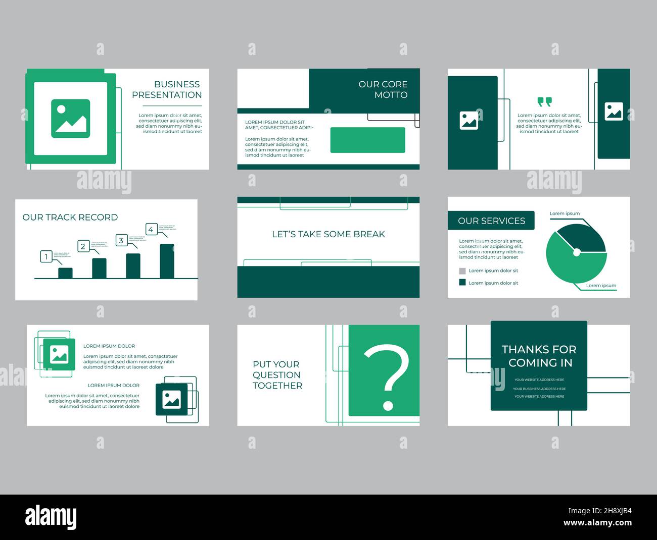Unique Company Investment Presentation, Pitch deck, Presentation Slides