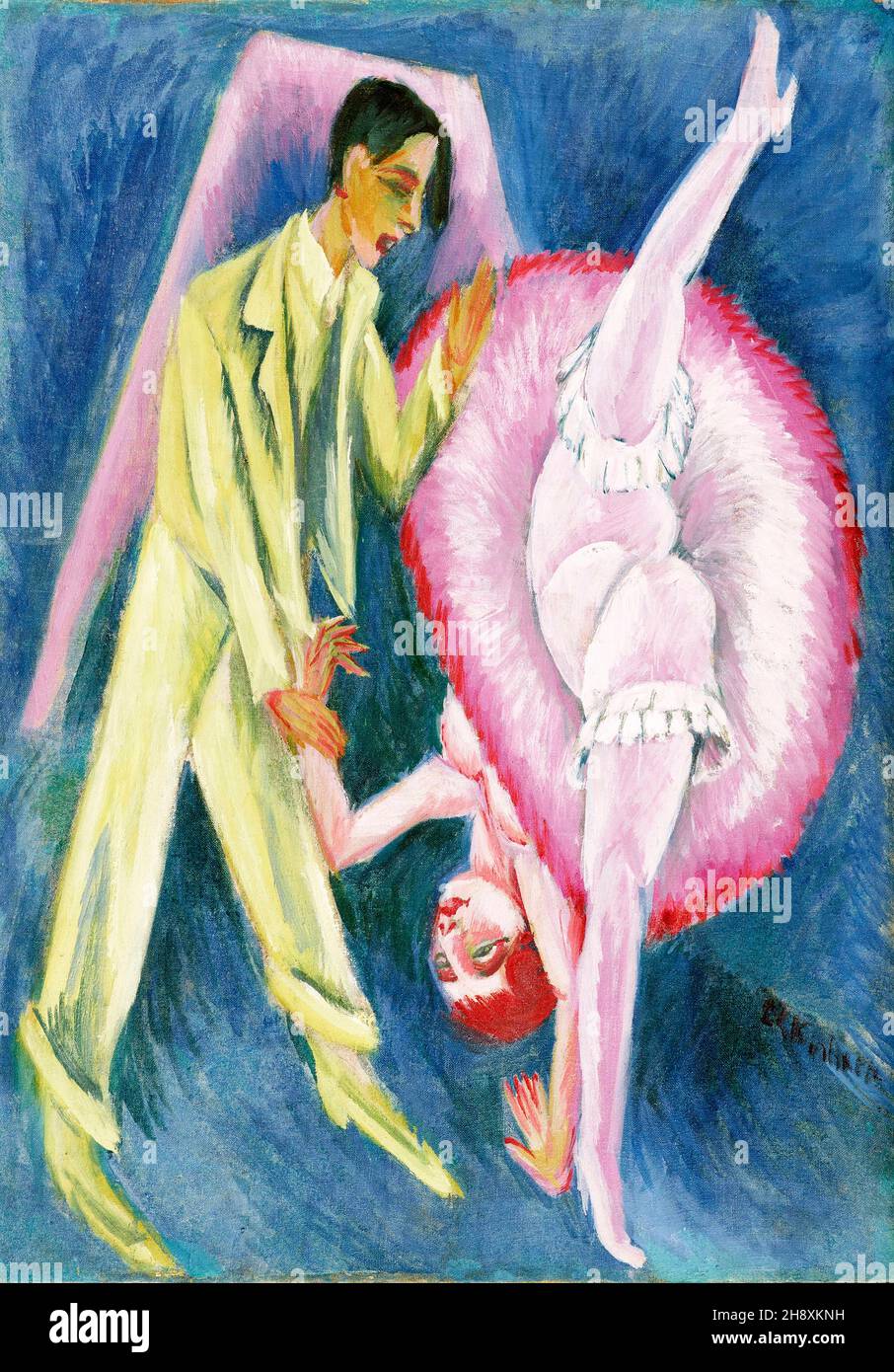 Dancing Couple by Ernst Ludwig Kirchner (1880-1938), oil on canvas, 1914 Stock Photo