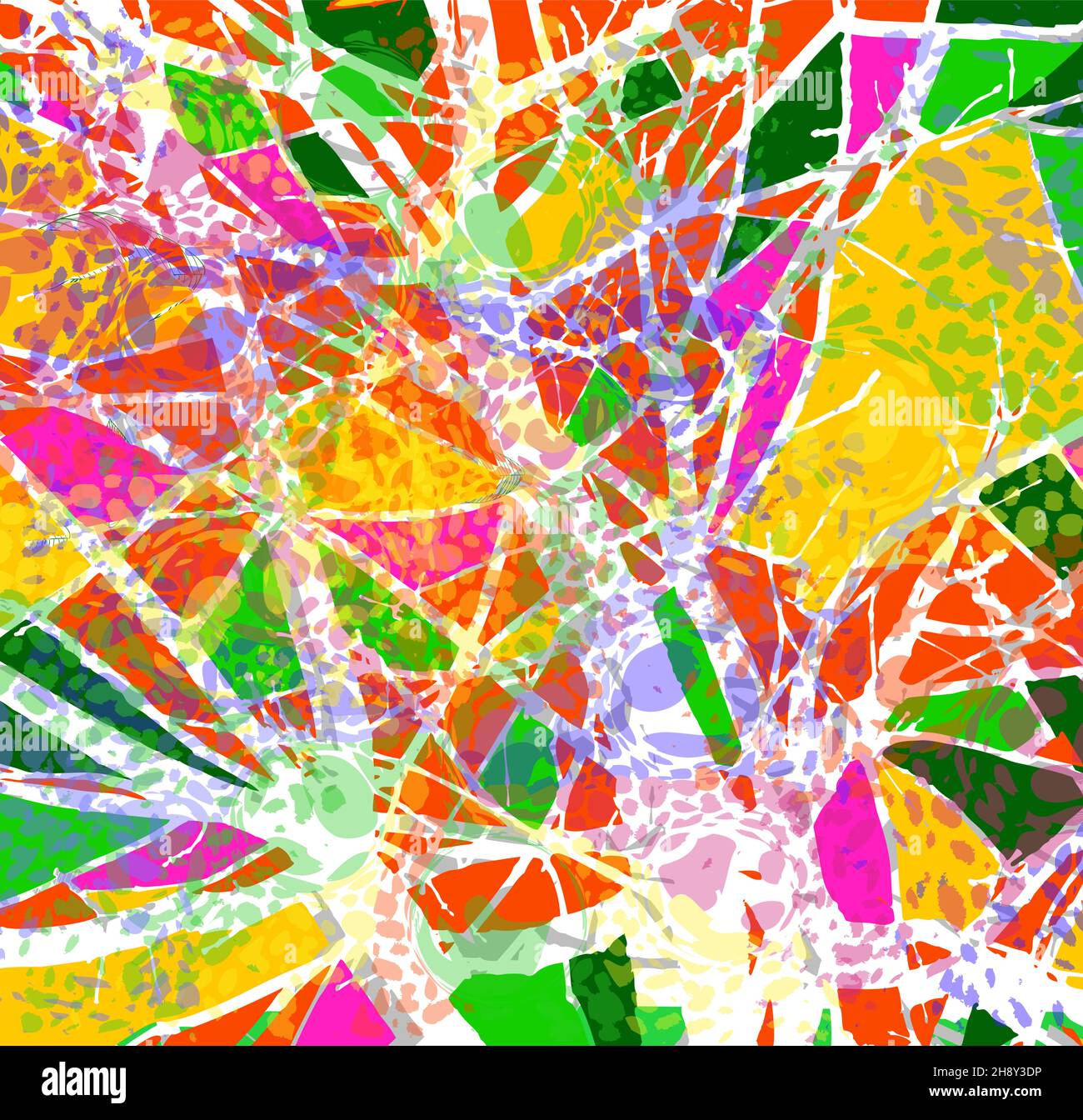 Abstract multi-colored background of blots. Vector illustration Stock Vector