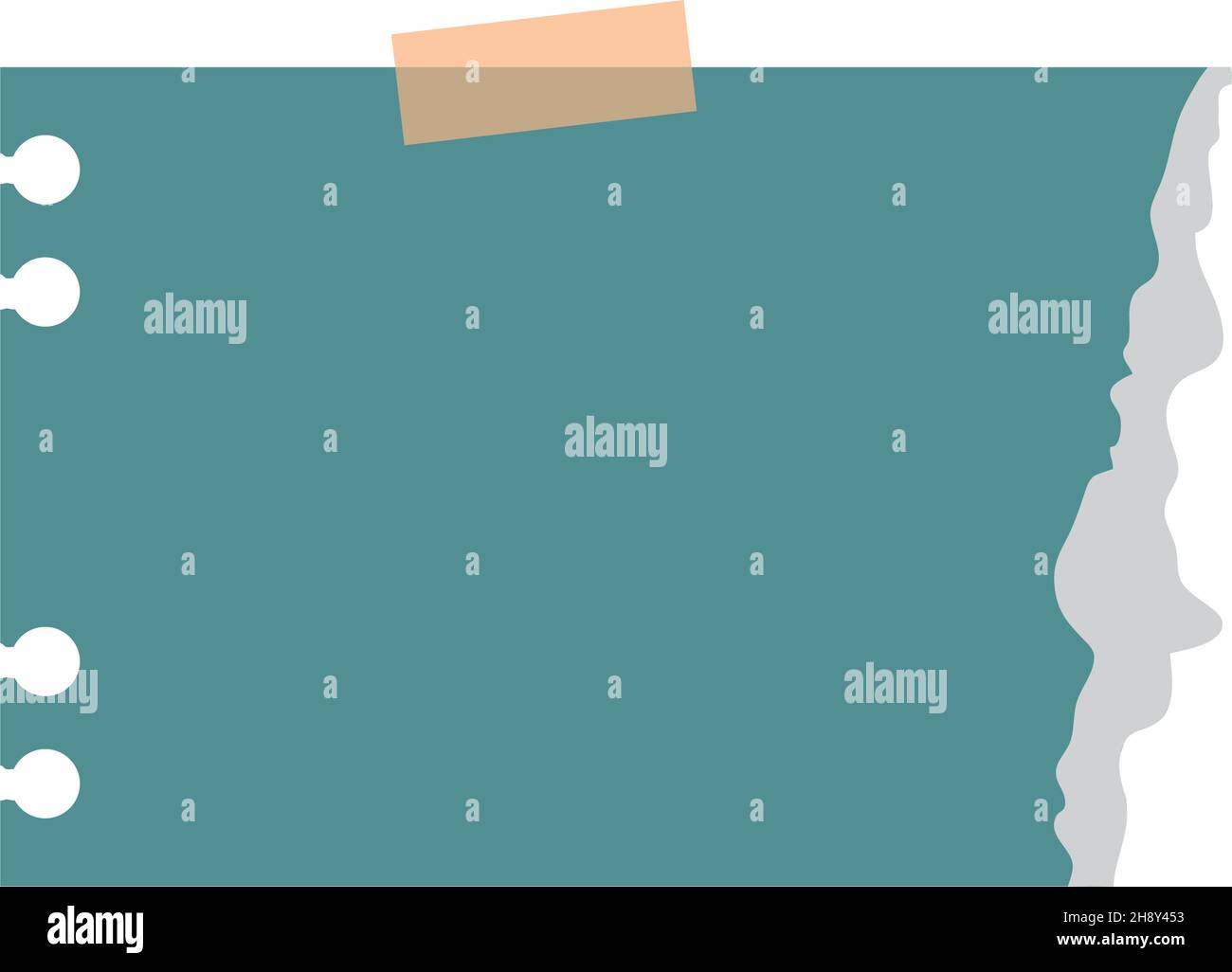 ripped sheet with tape Stock Vector Image & Art Alamy