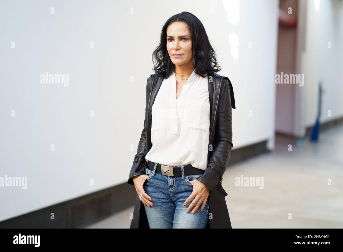 Madrid, Spain. 02nd Dec, 2021. Actress Lydia Cacho poses during a ...