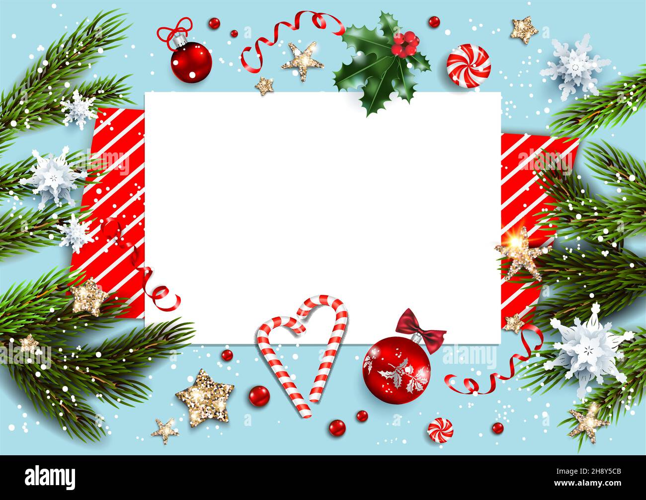 Christmas festive template Stock Vector Image & Art - Alamy