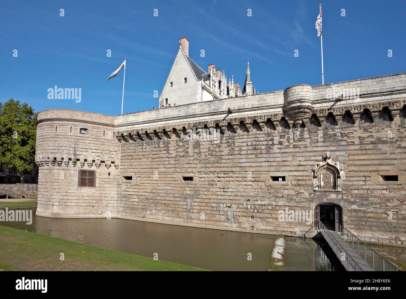 Castle of Dukes of Brittany. Nantes, Loire. France Stock Photo