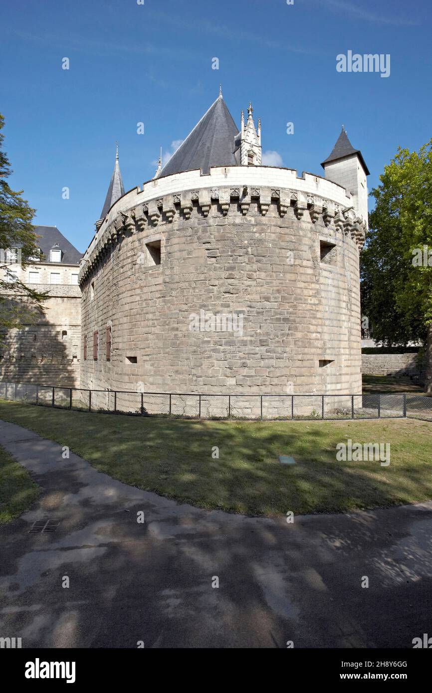 Castle of Dukes of Brittany. Nantes, Loire. FranceFrancisco II de Bretaña Stock Photo