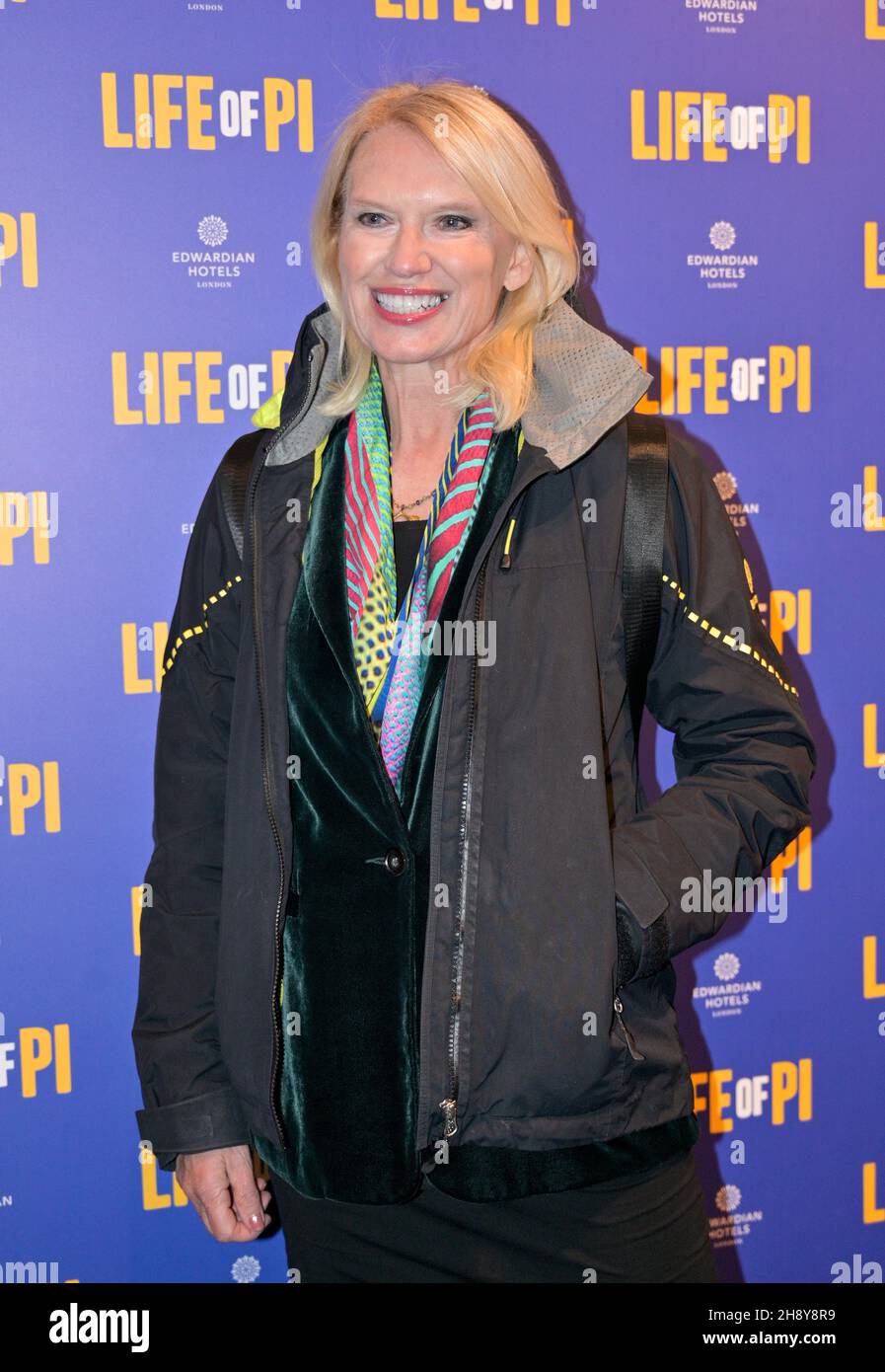 Anneka Rice attended Life of Pi at  Wyndham’s Theatre, Charing Cross Rd, London, UK. 2nd December 2012. Stock Photo