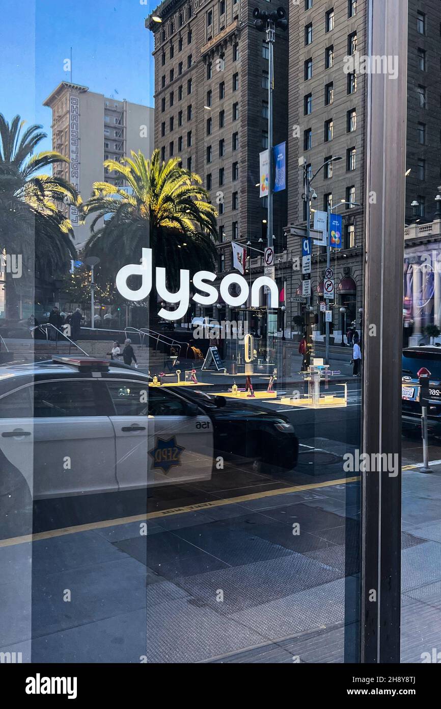 The Dyson store in San Francisco's Union Square on Nov. 22, 2021 (Photo
