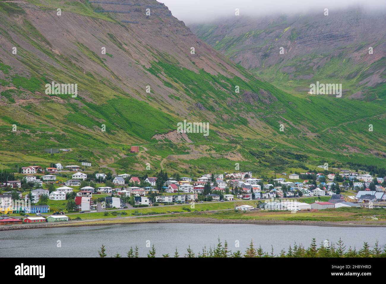 View Towards Town Of Siglufjordur In North Iceland Stock Photo Alamy View Towards Town Of Siglufjordur In North Iceland Stock Photo Alamy
