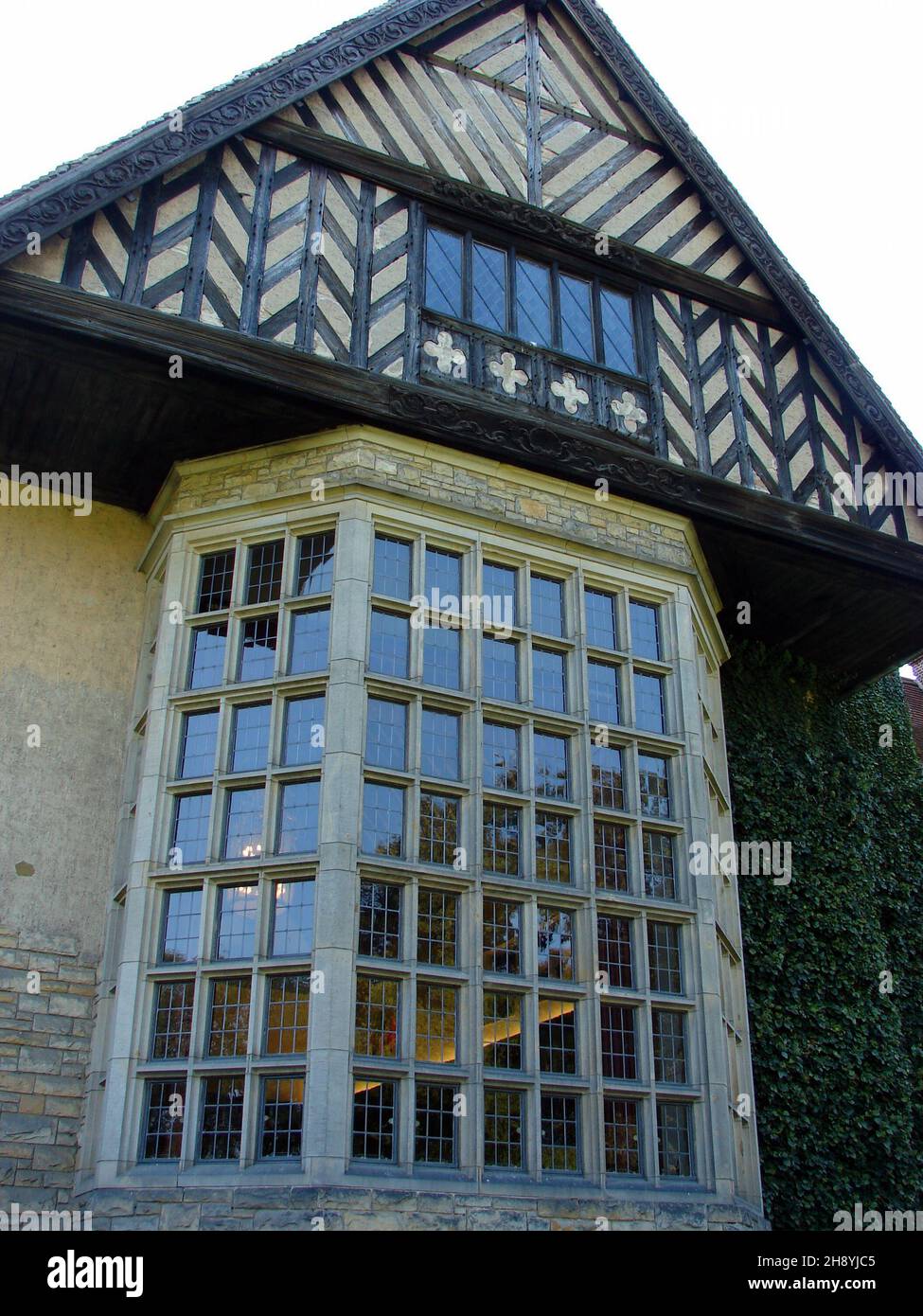 Cecilienhof Palace, place of the 1945 Potsdam Conference, window of the