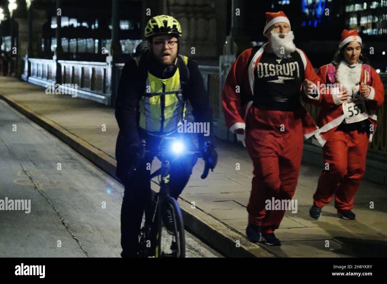Santa Using A Walker London, UK, 2nd Dec, 2021, Hundreds of walkers, wheelchair users and ...