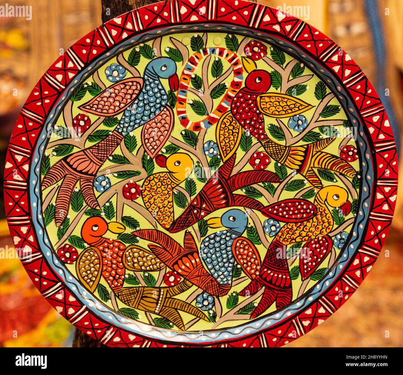 earthen plate painting