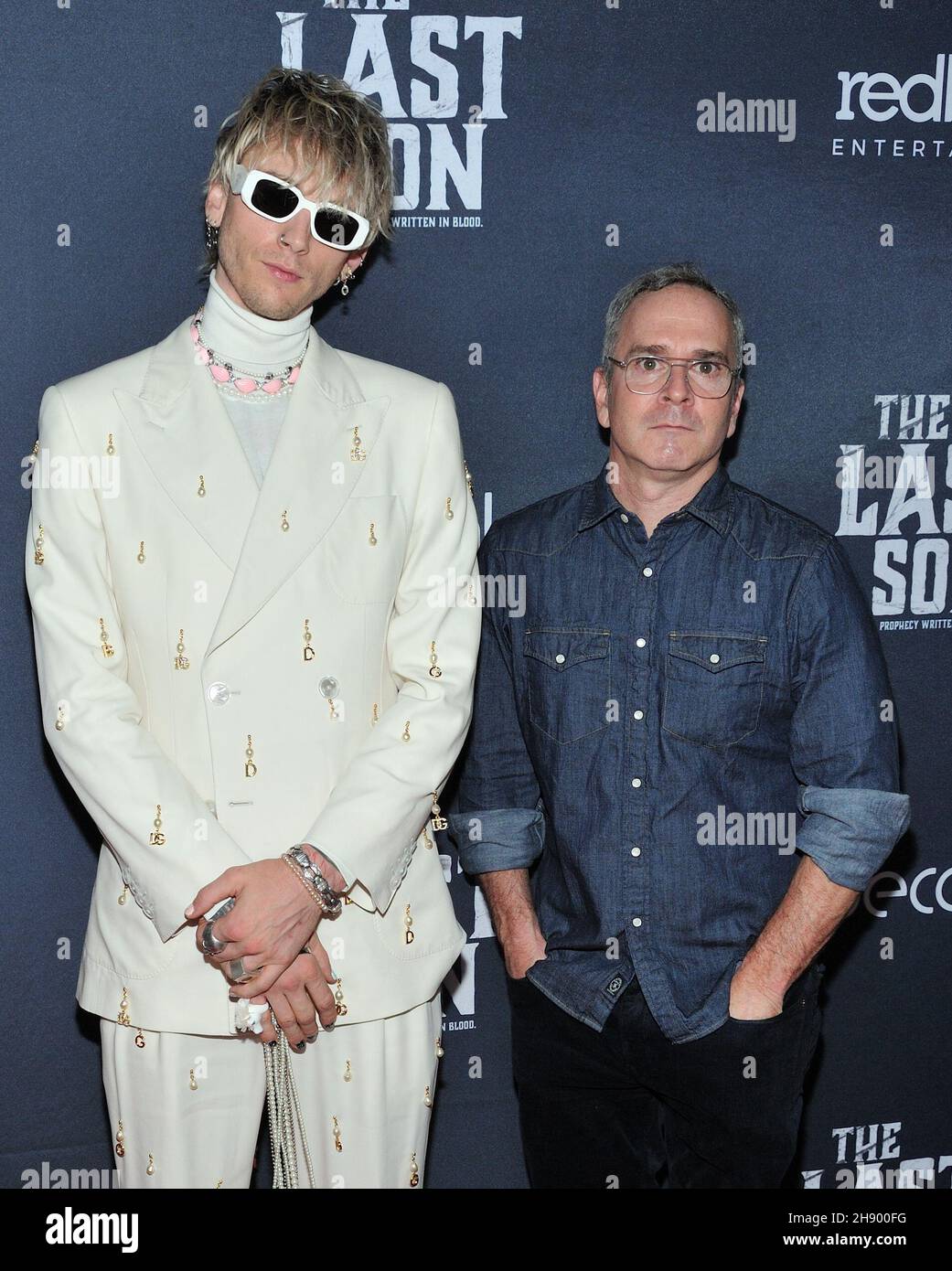 New York, USA. 02nd Dec, 2021. L-R: Colson Baker (Machine Gun Kelly ...