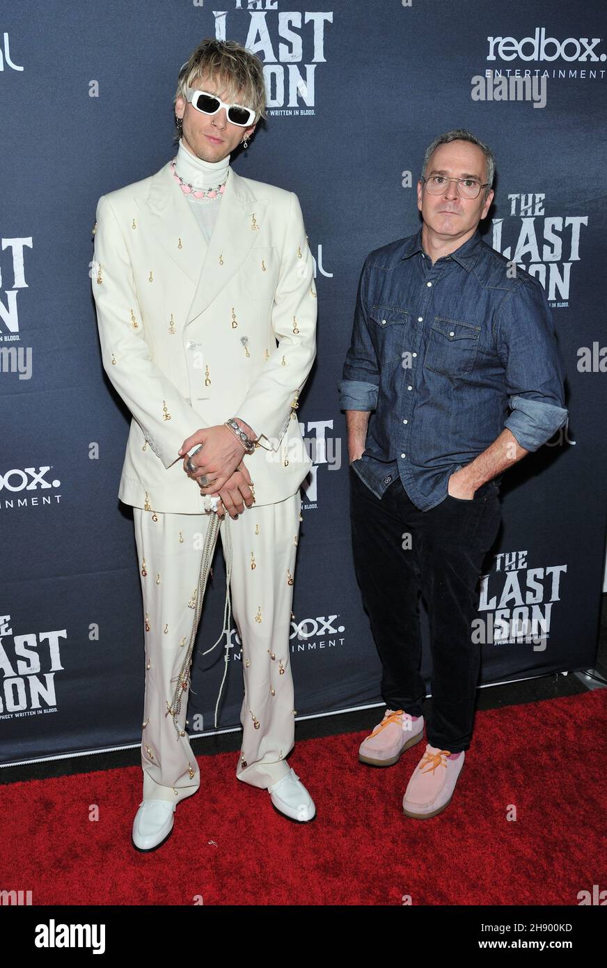 New York, USA. 02nd Dec, 2021. L-R: Colson Baker (Machine Gun Kelly ...