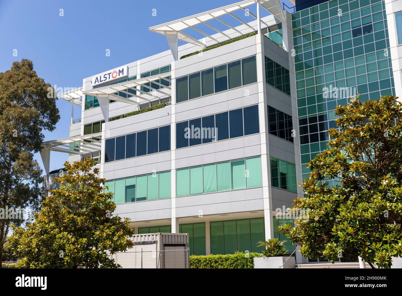 Macquarie Park Sydney, office building occupied by Alstom, the French ...
