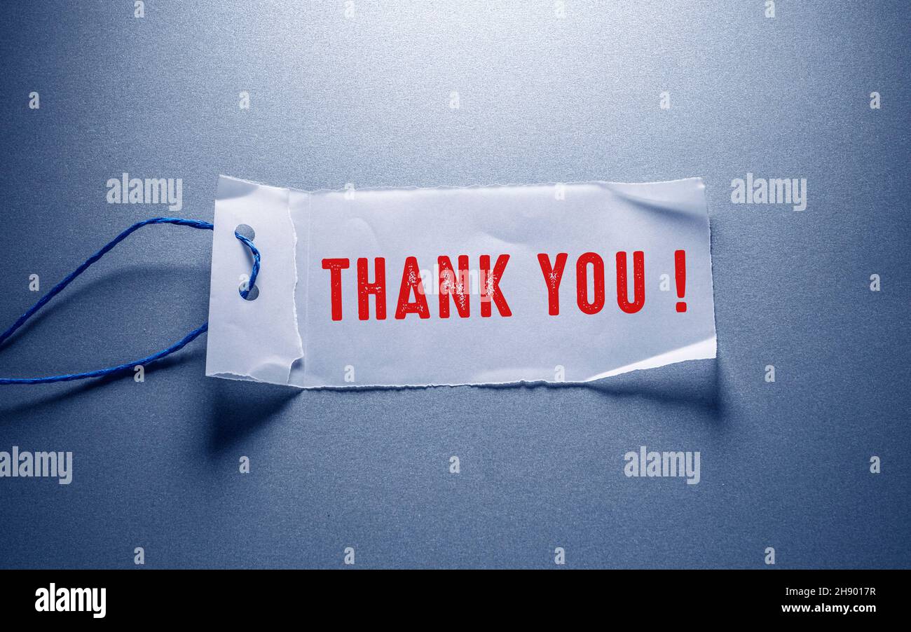 Close up of Thank You Word , Thanks Concept Idea Stock Photo - Alamy