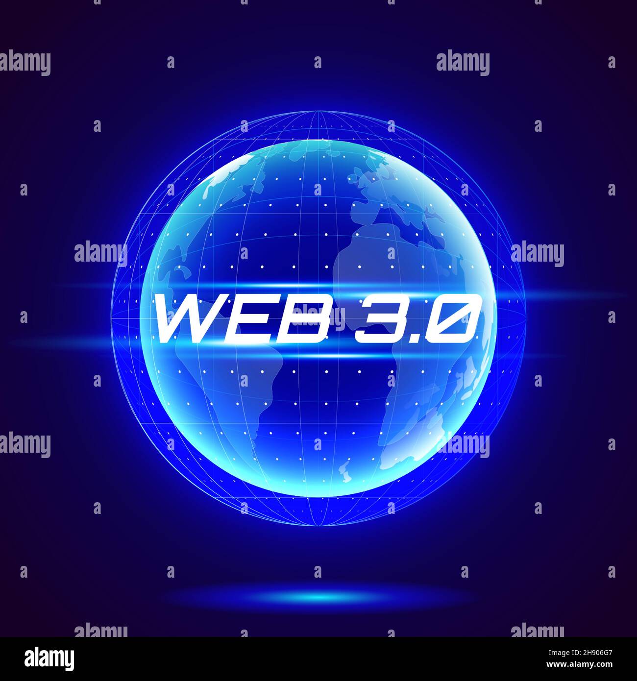 NFT text on hologram planet earth. Nonfungible tokens concept. Crypto art  news. Vector illustration Stock Vector Image & Art - Alamy