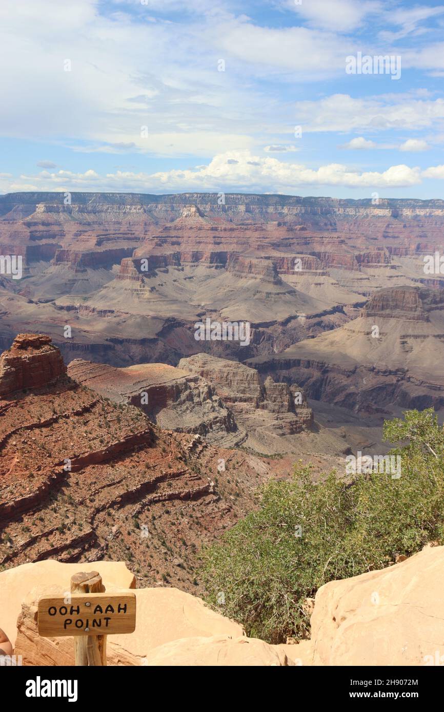 A beautiful view of the Grand Canyon National Park Stock Photo