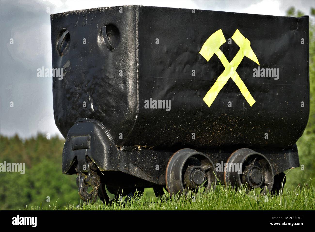 Old Mine Cart Stock Photo Alamy