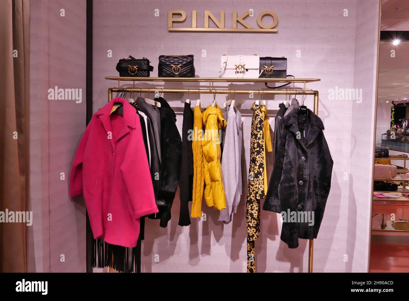 PINKO CLOTHING ON DISPLAY INSIDE THE ...