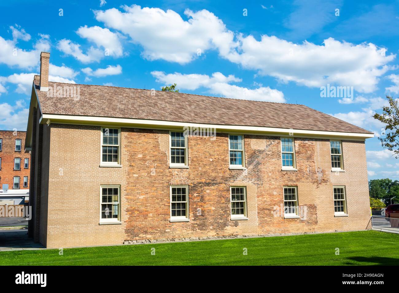 Seneca Falls, New York, United States of America – September 13, 2016. Wesleyan Chapel in Seneca Falls, NY, where the First Convention for Woman’s Rig Stock Photo