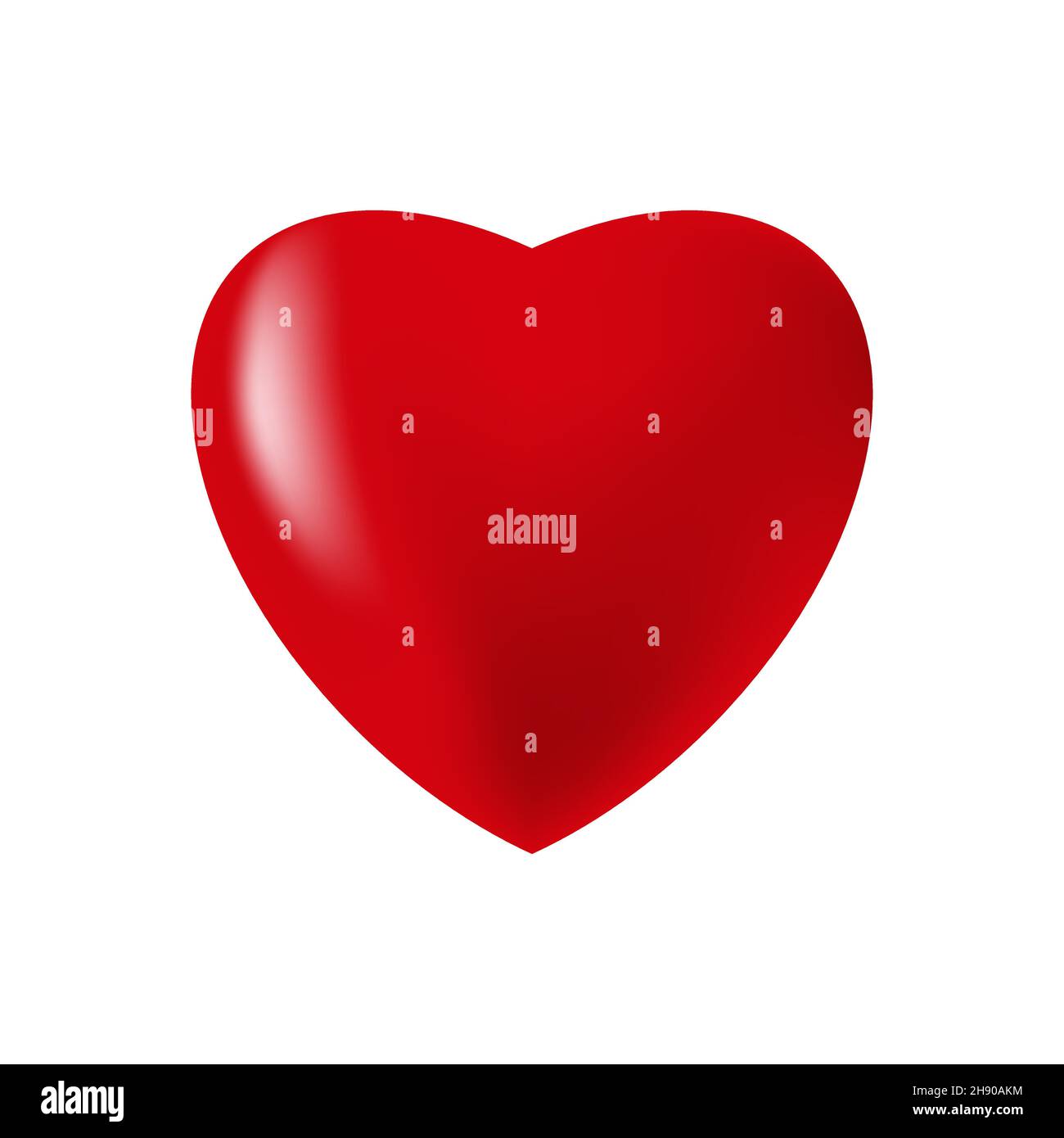 Realistic 3d red heart hi-res stock photography and images - Alamy