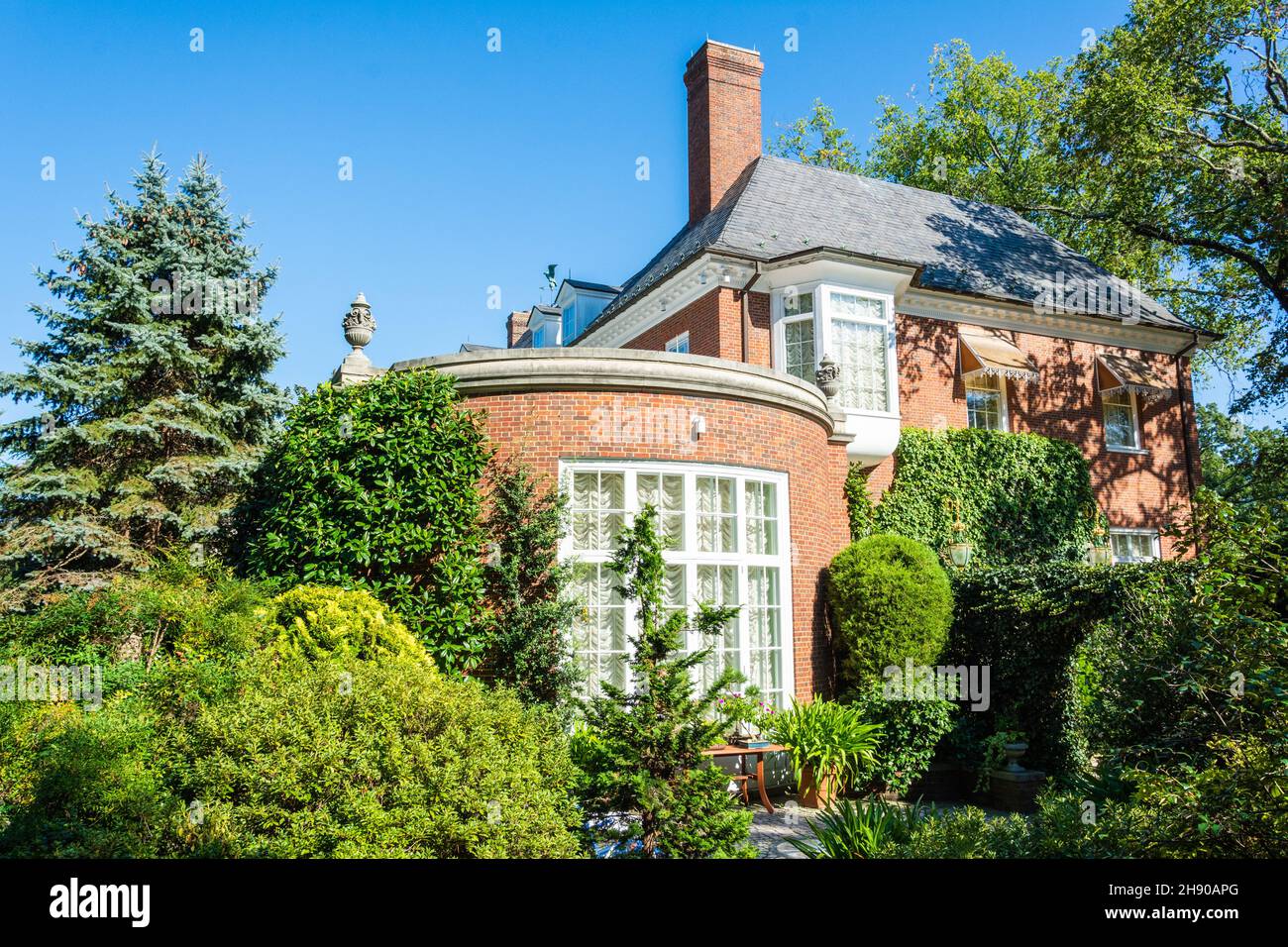 Washington D.C., United States of America – September 23, 2016. Hillwood Estate Mansion, currently housing the Hillwood Museum, in Washington D.C. Stock Photo