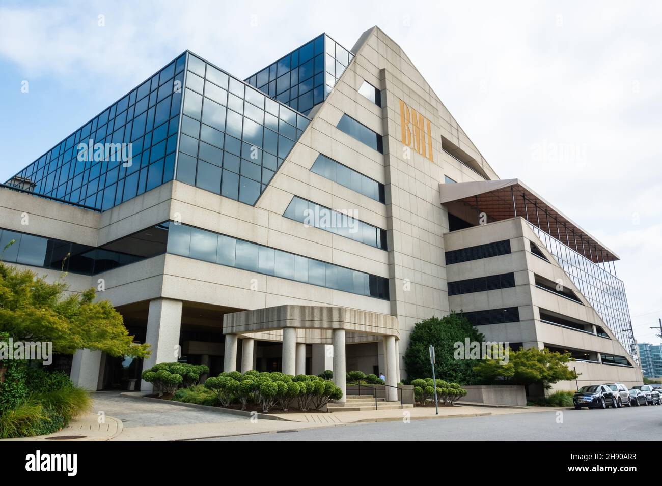 Nashville, Tennessee, United States of America – September 26, 2016. BMI (Broadcast Music Inc) offices at 10 Music Square in Nashville, TN. Stock Photo