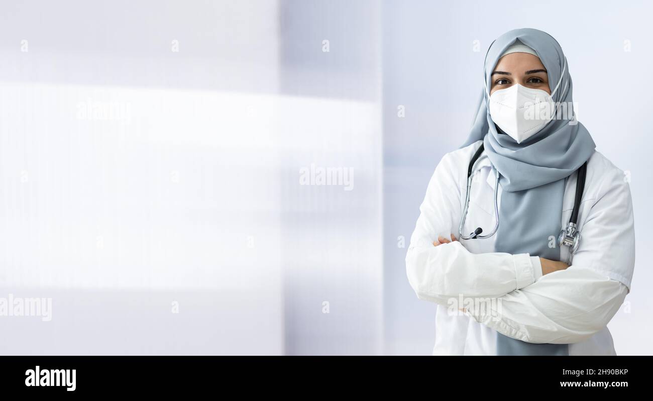 Female Physician Medical Doctor Working In Lab Stock Photo
