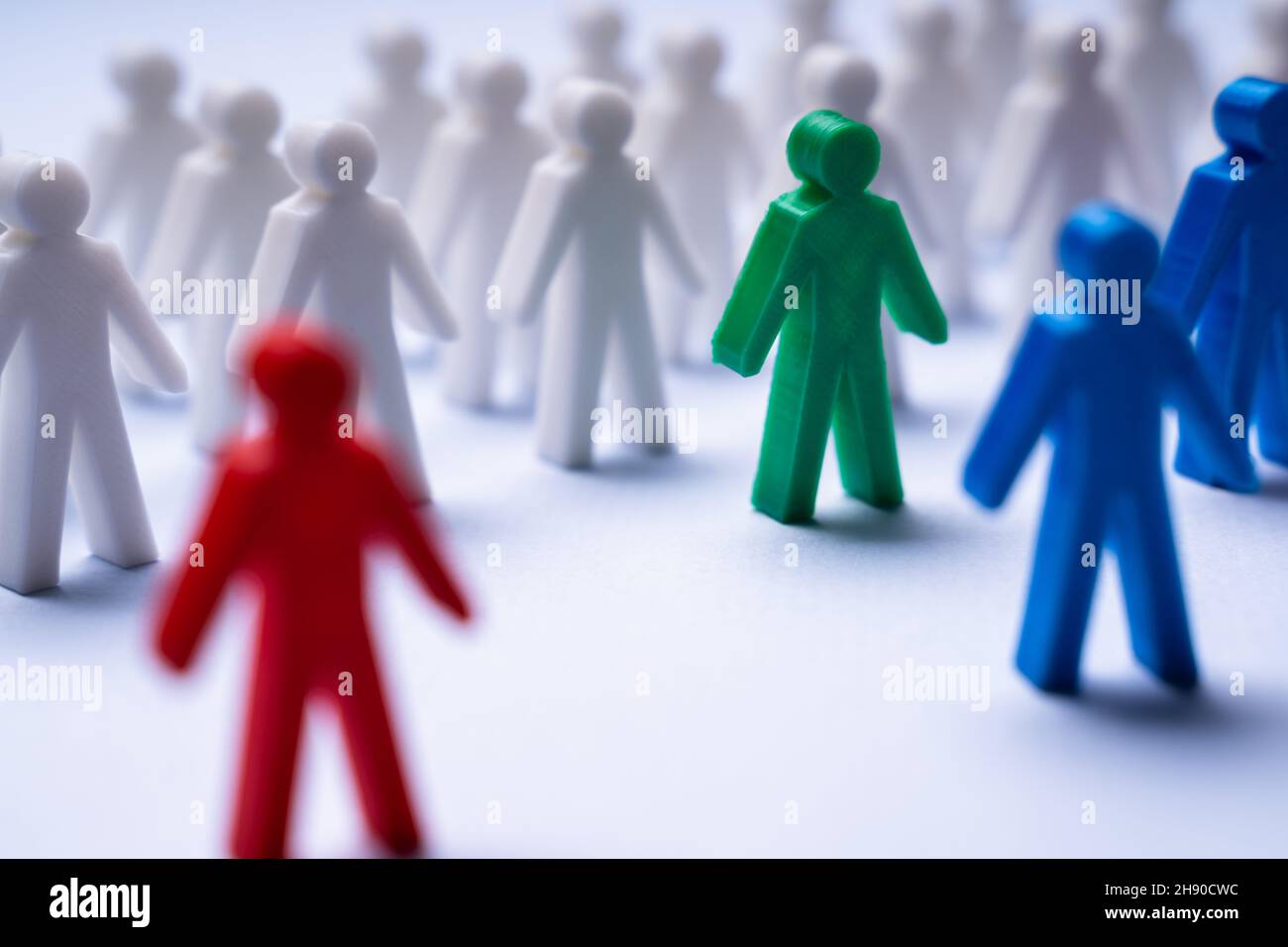 Inequality And Discrimination Concept. Individuality And Difference Stock Photo