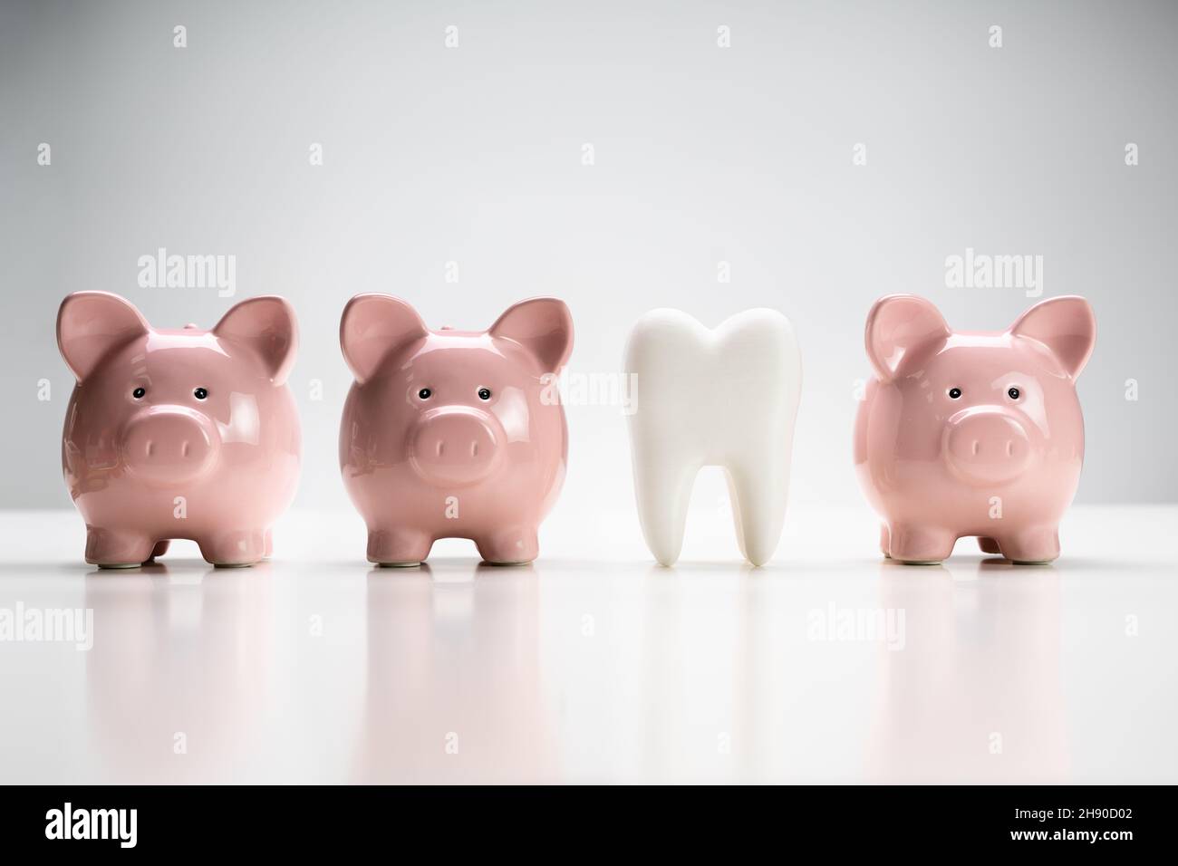 Dental Money And Dentist Cost. Tooth Implant Insurance Stock Photo Alamy