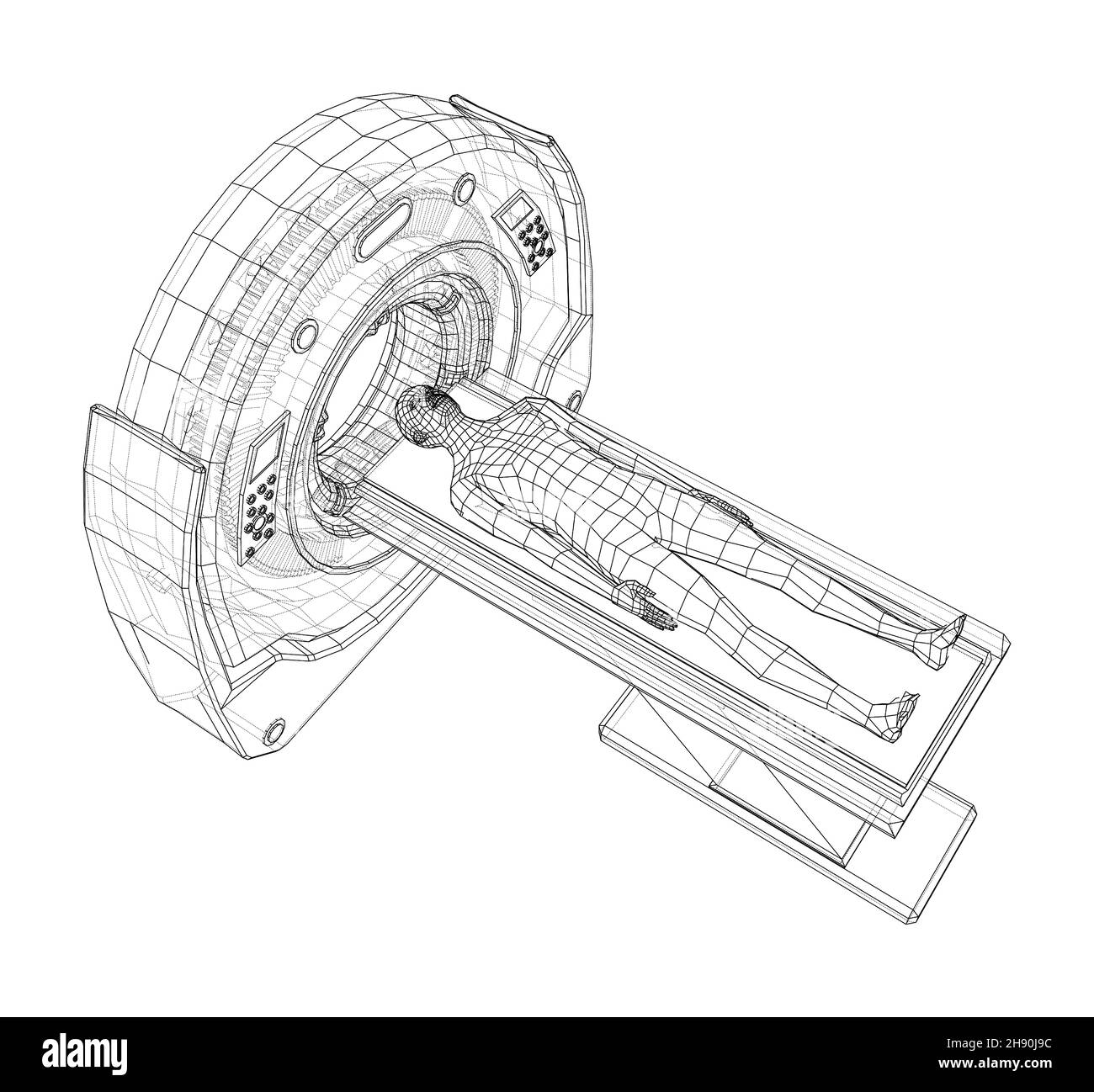 Patient inside mri machine Black and White Stock Photos & Images Alamy