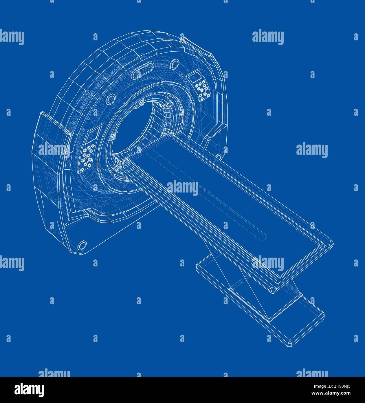 3d illustration of a MRI machine Stock Photo - Alamy