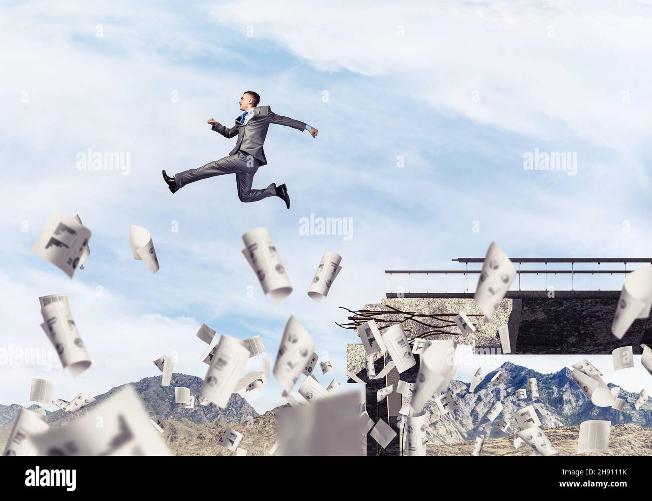 Problems and difficulties overcoming concept Stock Photo - Alamy