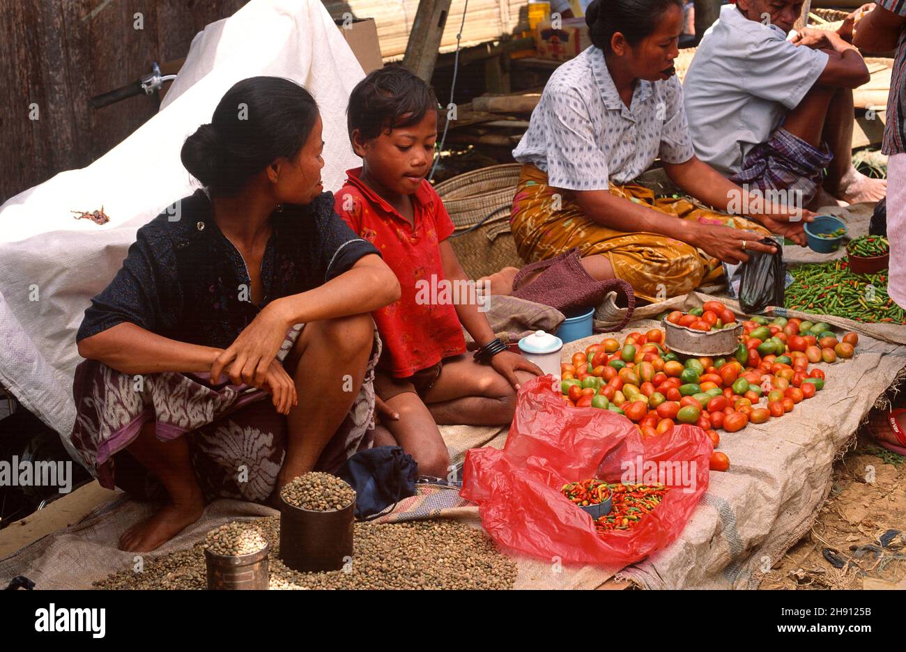 Rantepao market. Tana Toraja, Sulawesi, Indonesia. Stock Photo