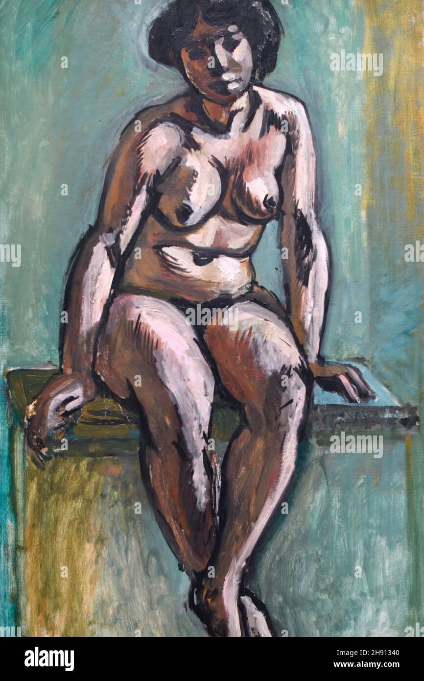 Jeanne nue, Seated Woman, 1908, Henri Matisse, Ermitage museum, St  Petersbourg, Russia, on display at the exhibition Icons of Modern Art Stock  Photo - Alamy