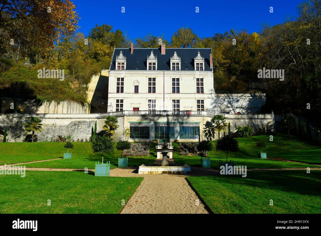 Royal Domain of Chateau-Gaillard at Amboise, Touraine, department of Indre-et-Loire,Loire Valley, France. Stock Photo