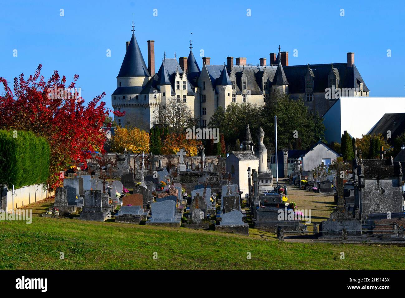 Langeais castle, Loire valley, France. Stock Photo