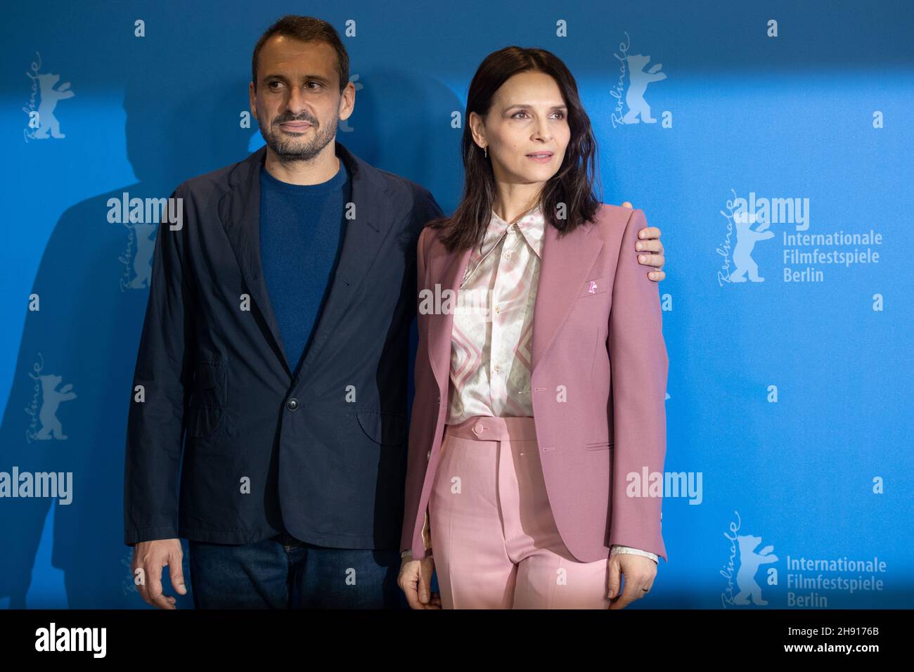 BERLIN, GERMANY-February 10: (L-R) Safy Nebbou and Juliette Binoche