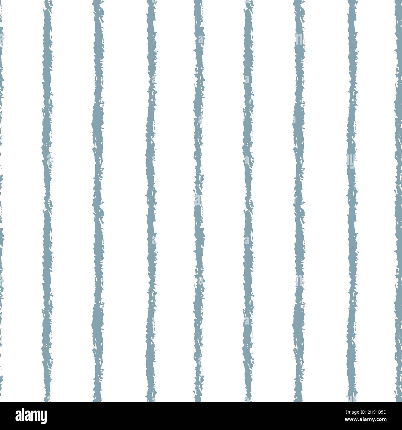 striped hand drawn seamless pattern delicate denim blue color. Stock Vector