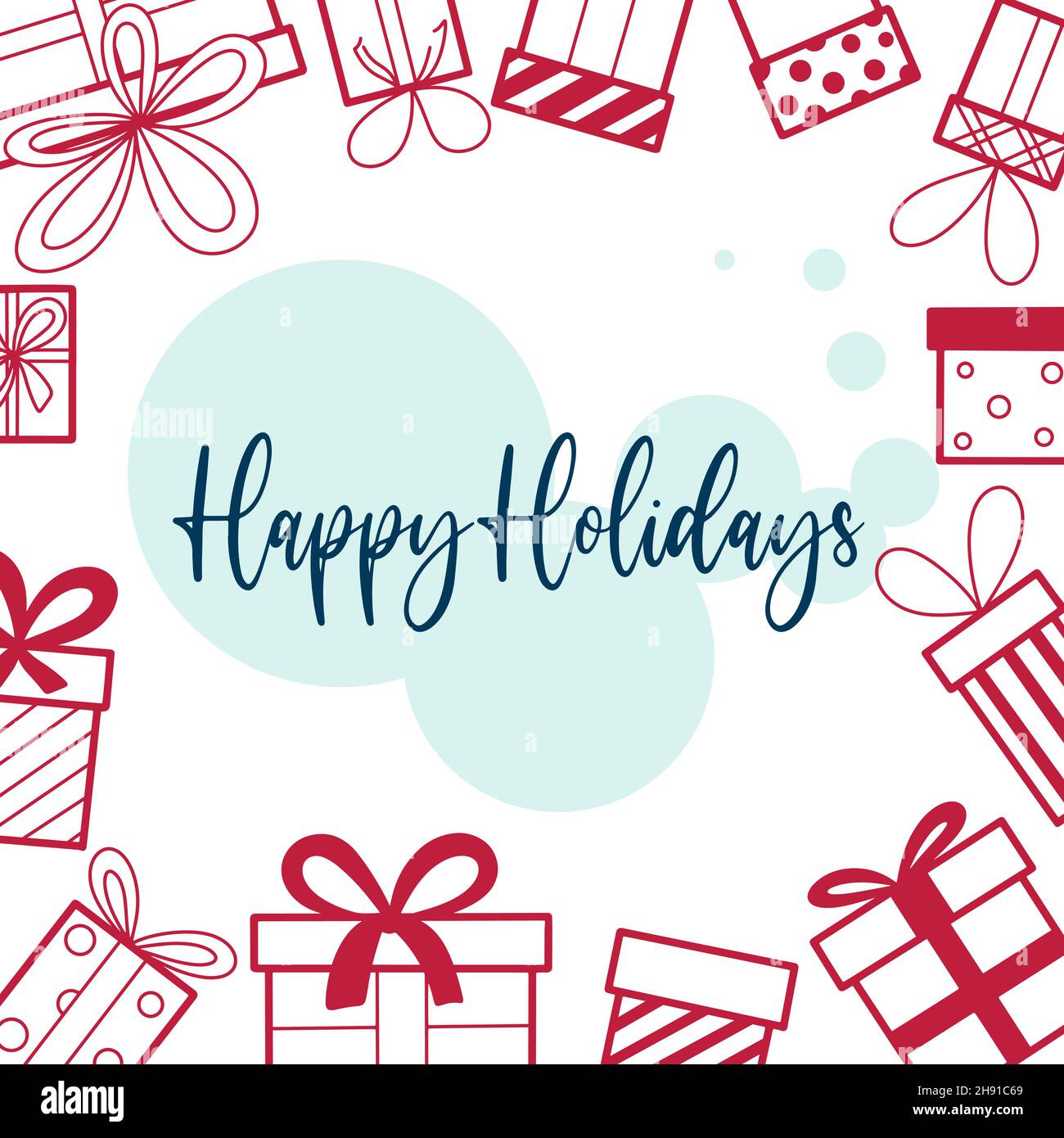 Template with gifts and happy holidays Stock Vector Image & Art Alamy